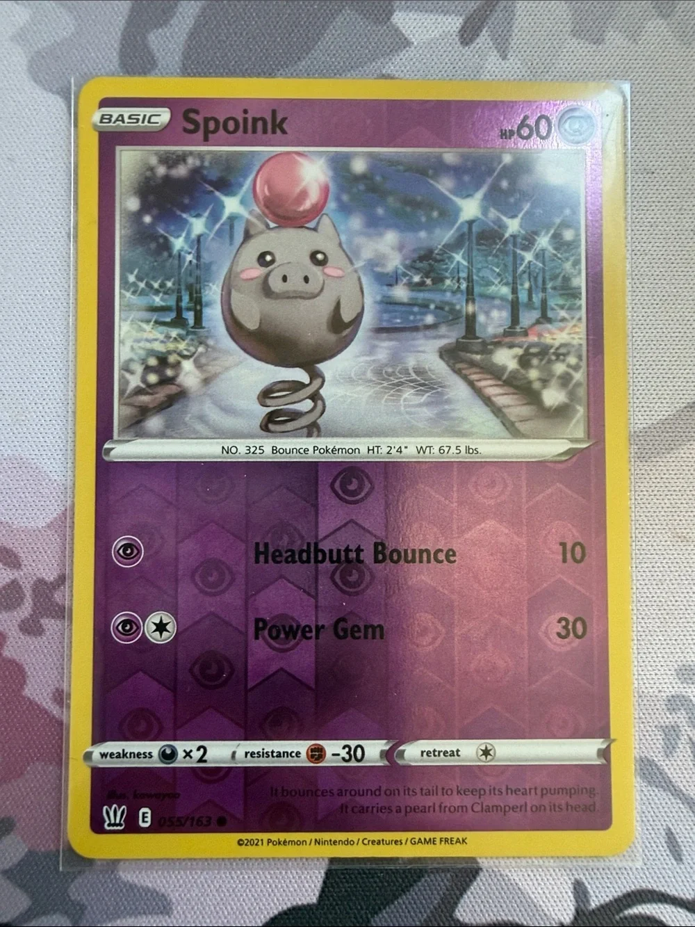 Spoink Reverse Holo Pokémon Character Card Lot | 2 Card Pokémon TCG Lot ✨5/$25✨